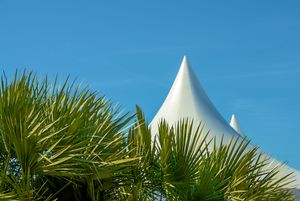 White pyramids