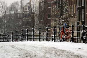 Snow in Amsterdam