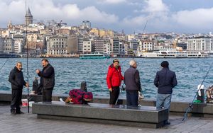 Istanbul fishermen