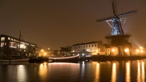 Spaarne in fog