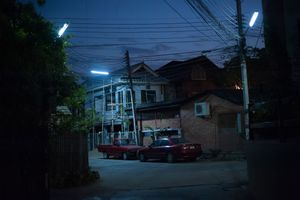 Dark alley in Chiang Mai